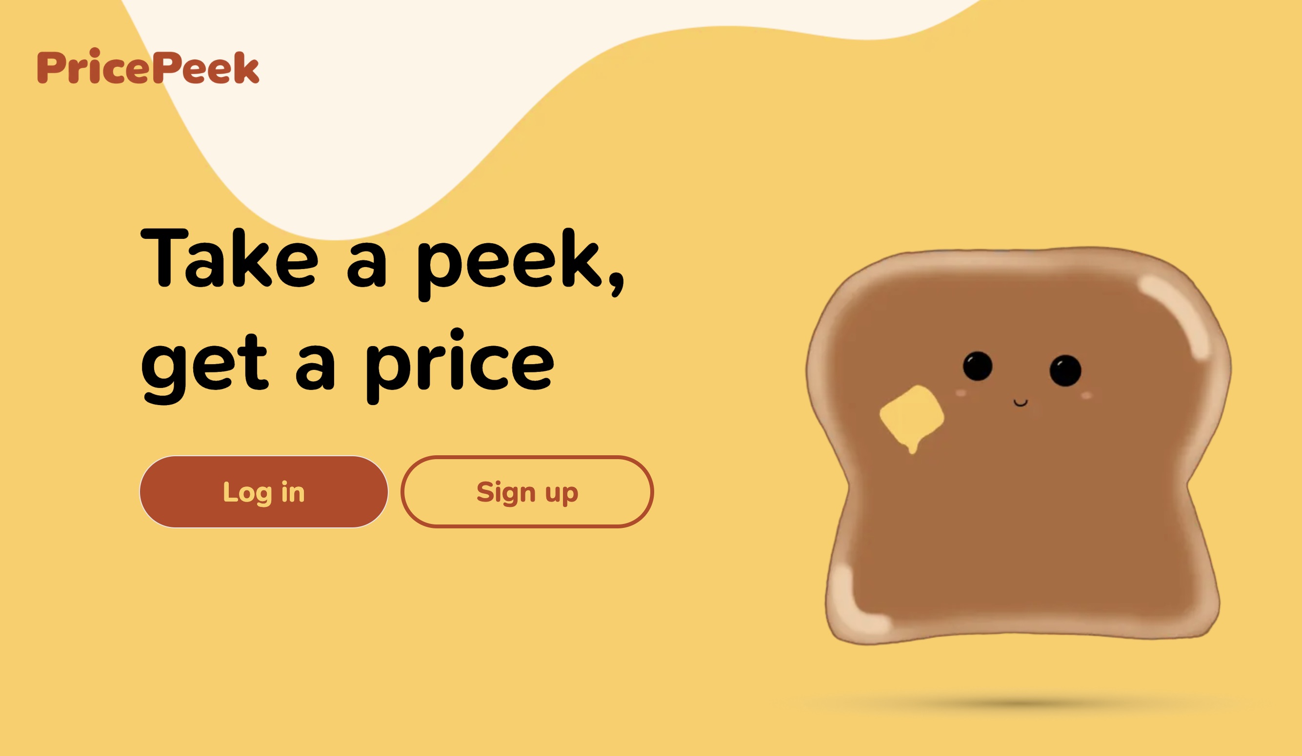 PricePeek Landing Page